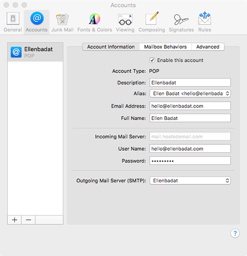 Mac Mail POP Verify Certificate