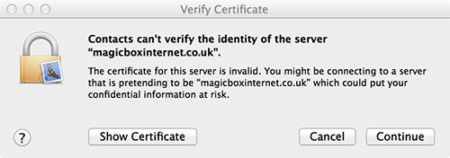 Mac Mail Certificate