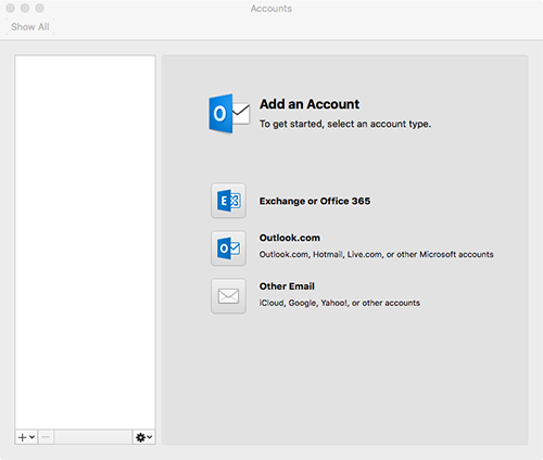 Outlook for Mac Account Added