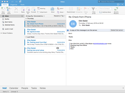 Outlook for Mac POP account Setup